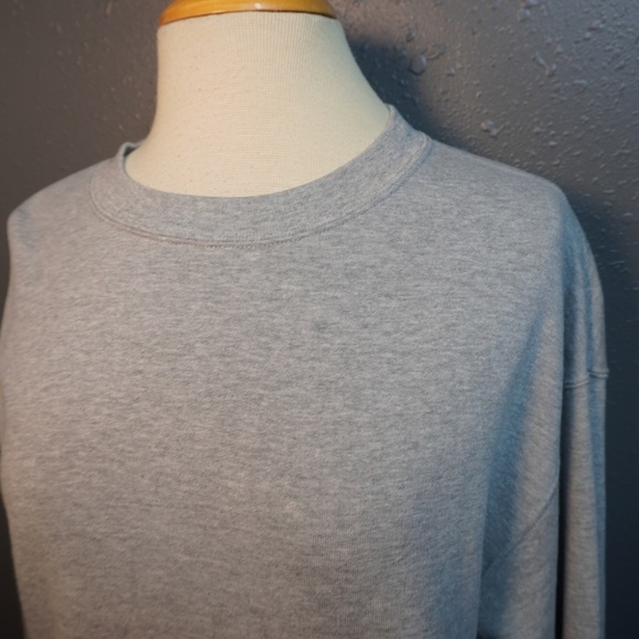 Uniqlo Womens Heather Grey Crew Neck Long-Sleeve Basic Sweatshirt Size Small - Picture 4 of 7